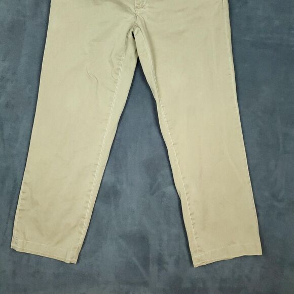 Polo Ralph Lauren Pants Mens 32x28 Classic Fit Chino Flat Front Beige Khaki - Picture 7 of 16